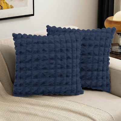 TONY STARK Polyester Cushions & Pillows Cover(40 cm*40 cm, Pack of 2, Blue)