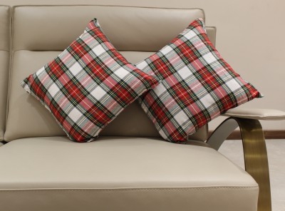 Dolce Casa Checkered Cushions Cover(Pack of 5, 45 cm*45 cm, Multicolor)