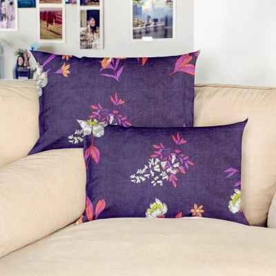 YUTERA Cotton Pillows Cover(Pack of 2, 44 cm*68 cm, Multicolor)