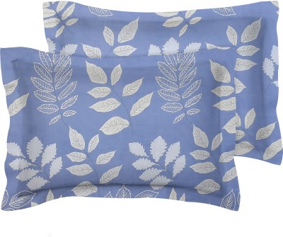 BSB HOME Microfiber Cushions & Pillows Cover(Pack of 2, 76 cm*50 cm, Blue, Grey)