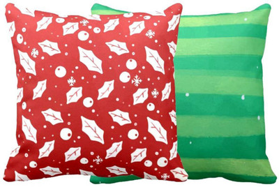 TheYaYaCafe Cotton Cushions Cover(50.8 cm*50.8 cm, Pack of 2, Green)