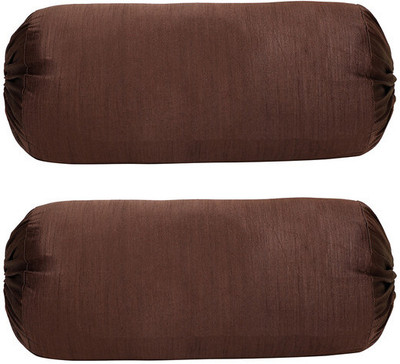 THE CONVERSION Blended Bolsters Cover(Pack of 2, 38 cm*75 cm, Brown)