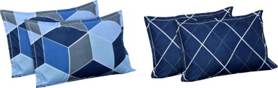 GAYU Polycotton Pillows Cover(Pack of 4, 72 cm*45 cm, Dark Blue)