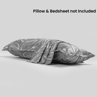 HOMEMONDE Cotton Pillows Cover(71 cm*45 cm, Grey)