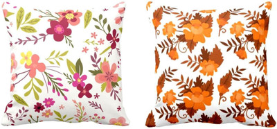 TheYaYaCafe Cotton Cushions Cover(30 cm*30 cm, Pack of 2, Multicolor)