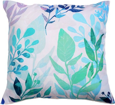 Alina decor Printed Cushions Cover(Pack of 2, 45.72 cm*45.72 cm, Green, Beige, Dark Blue)
