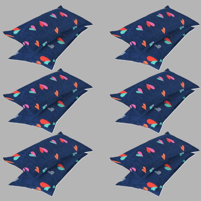 P.Rtrend Cotton Pillows Cover(46 cm*69 cm, Pack of 12, Light Blue)