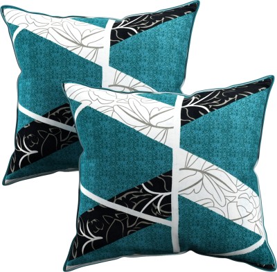 Lunar Days Polyester Cushions & Pillows Cover(Pack of 2, 40.64 cm*40.64 cm, Blue)