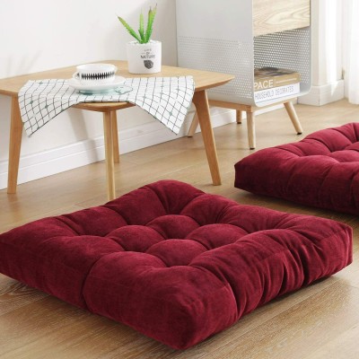 Slatters Be Royal Store Plain Cushions & Pillows Cover(55.88 cm*55.88 cm, Red)