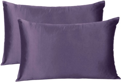 Oussum Plain Pillows Cover(Pack of 2, 45.72 cm*68.5 cm, Purple)