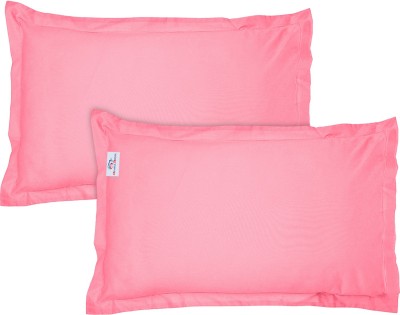 Heart Home Cotton Pillows Cover(Pack of 2, 51 cm*76 cm, Pink)