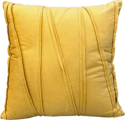 A&A Fabrics Polyester, Velvet Cushions & Pillows Cover(45.72 cm*45.72 cm, Yellow)