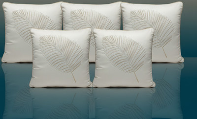 Vornexa Velvet Cushions & Pillows Cover(40 cm*40 cm, Pack of 5, White)