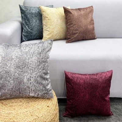 fabrigaanza Abstract Cushions Cover(Pack of 5, 60 cm*60 cm, Multicolor)