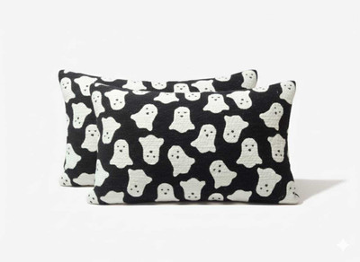 TanwarWorld Cotton Cushions & Pillows Cover(Pack of 2, 30 cm*46 cm, Black)
