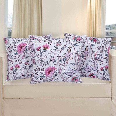 Texstylers Cotton Cushions Cover(Pack of 3, 50 cm*50 cm, Pink)