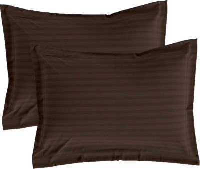 AJISH Cotton Pillows Cover(Pack of 2, 43.18 cm*68.68 cm, Brown)