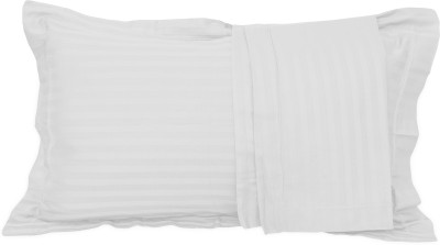 Papaya Cotton Pillows Cover(Pack of 2, 43 cm*69 cm, White)