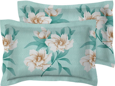 Flipkart SmartBuy Microfiber Pillows Cover(50 cm*76 cm, Pack of 2, Green, Beige)