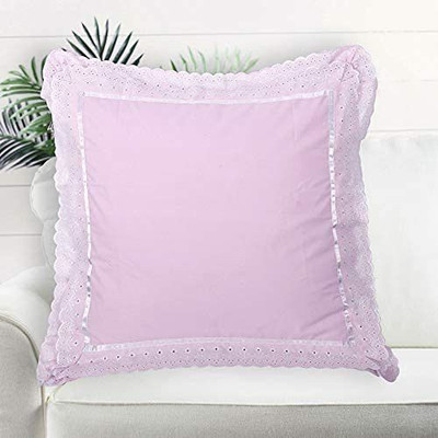 VHC Cotton Cushions Cover(30.48 cm*30.48 cm, Pack of 2, Pink)