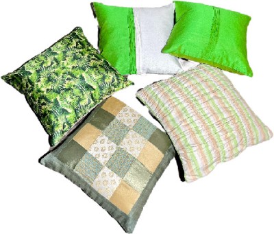 Dhanush International Cotton Cushions Cover(Pack of 5, 40 cm*40 cm, Multicolor)