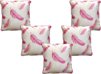 Artsy Floral Cushions Cover(Pack of 5, 40.67 cm*40.67 cm, Multicolor)