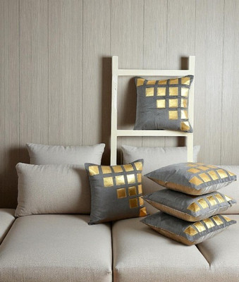 PRINCE GARMEN TS Velvet Cushions Cover(16 cm*16 cm, Pack of 5, Multicolor)