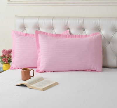 Cotton Bolls Textiles Cotton Pillows Cover(50 cm*70 cm, Pack of 2, Pink)