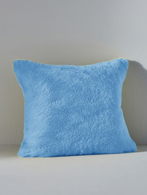 PICKKART Fur Cushions Cover(Pack of 2, 40 cm*40 cm, Blue)