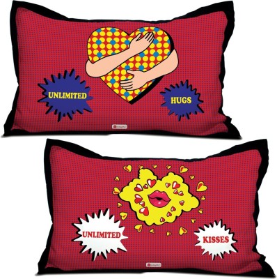 Indigifts Printed Pillows Cover(Pack of 2, 42 cm*67 cm, Multicolor)