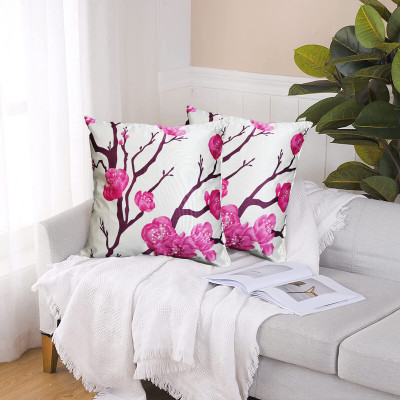 Hims Polyester Cushions Cover(35 cm*35 cm, Pack of 2, Pink)