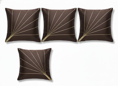 Vornexa Velvet Cushions Cover(Pack of 4, 40 cm*40 cm, Brown)