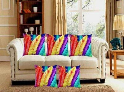 SLAZIE Printed Cushions Cover(Pack of 5, 40 cm*40 cm, Multicolor)