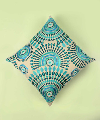 Sanskrutihomes Cotton Cushions & Pillows Cover(40.64 cm*40.64 cm, Blue)