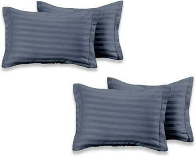 Sosha Polyester Pillows Cover(68 cm*43 cm, Pack of 4, Grey)