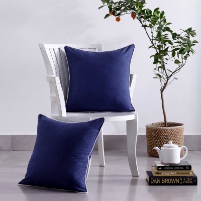 Ravaiyaa - Attitude Is Everything Cotton Cushions Cover(Pack of 2, 40 cm*40 cm, Blue)