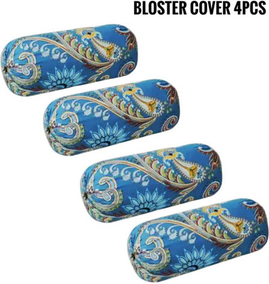 NARWAL'S COLLECTION Polycotton Bolsters Cover(40.64 cm*81.28 cm, Pack of 4, Blue)