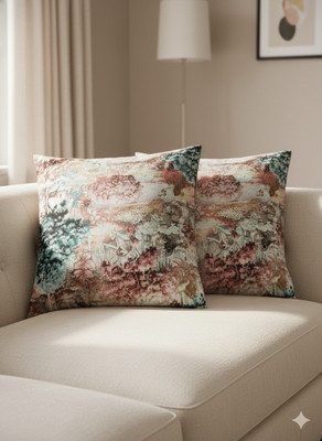 A.P HANDLOOM Silk Cushions & Pillows Cover(16 cm*16 cm, Pack of 2, Cream)