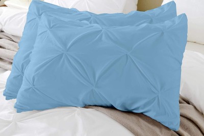 CLOUD FINO Cotton Cushions & Pillows Cover(Pack of 2, 17 cm*27 cm, Blue)