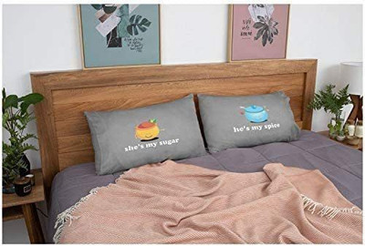 TheYaYaCafe Velvet Pillows Cover(44 cm*69 cm, Pack of 2, Grey)