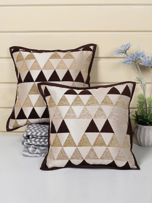 Saral Home Viscose Cushions Cover(Pack of 2, 40 cm*40 cm, Brown)