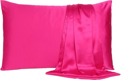 Oussum Satin Pillows Cover(50.8 cm*76.2 cm, Pink)