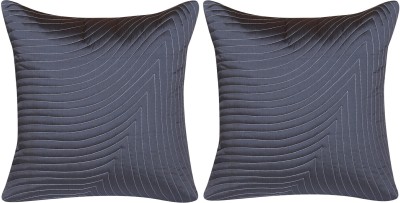 HOME9INE Faux Silk Cushions Cover(Pack of 2, 60 cm*60 cm, Grey)