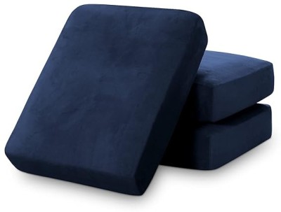 Naman Arts Velvet Cushions Cover(Pack of 5, 15 cm*20 cm, Dark Blue)