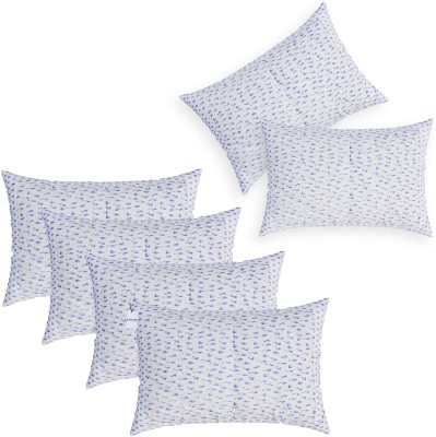 HOMESTIC Cotton Pillows Cover(Pack of 6, 44 cm*70 cm, White)