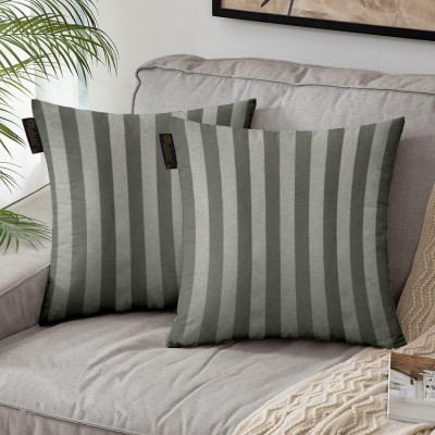 Lushomes Polyester Cushions Cover(Pack of 2, 40 cm*40 cm, Grey)