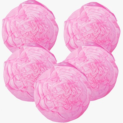 LOFEY Floral Cushions & Pillows Cover(Pack of 5, 40 cm*40 cm, Pink)