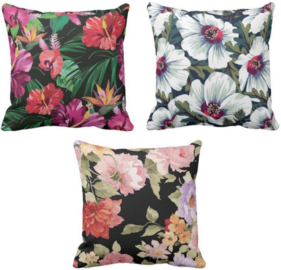 TheYaYaCafe Polyester Cushions Cover(30.48 cm*30.48 cm, Pack of 3, Multicolor)