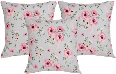 Alina decor Polycotton Cushions Cover(Pack of 3, 30.48 cm*30.48 cm, Pink, White, Green)