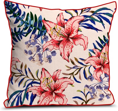 kioni Floral Cushions Cover(40 cm*40 cm, Multicolor)